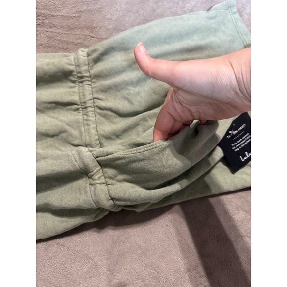 NWT Lulus Small‎ Perfect Lazy Day Sage Green Sleeveless Drawstring Lounge Romper - Picture 9 of 10